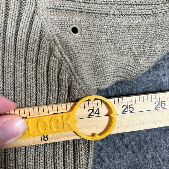 Eddie Bauer All Terrain Sweater Legend 4 Gen Mens Ribbed Crewneck Sweater XL Tan - Picture 6 of 7